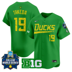 Alternative view of Janie Takeda Jersey #19 Oregon Ducks Softball 2025 World Series Stitched Baseball