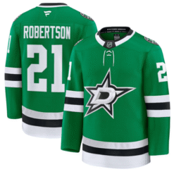 Alternative view of Jason Robertson Jersey #21 Dallas Stars Premium All Stitched Hockey