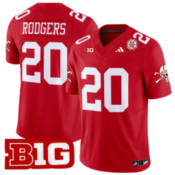 Alternative view of Johnny Rodgers Jersey #20 Nebraska Cornhuskers 2024 Vapor Stitched Football