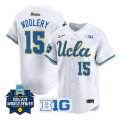 Alternative view of Jordan Woolery Jersey #15 UCLA Bruins Softball 2025 World Series Stitched Baseball