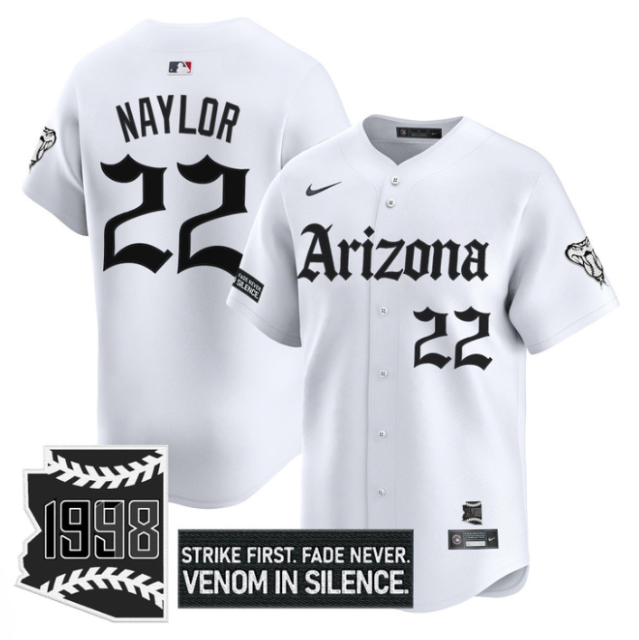 Josh Naylor Jersey #22 Arizona Diamondbacks Gothic Desert Fang Edition Stitched Baseball - Image 3