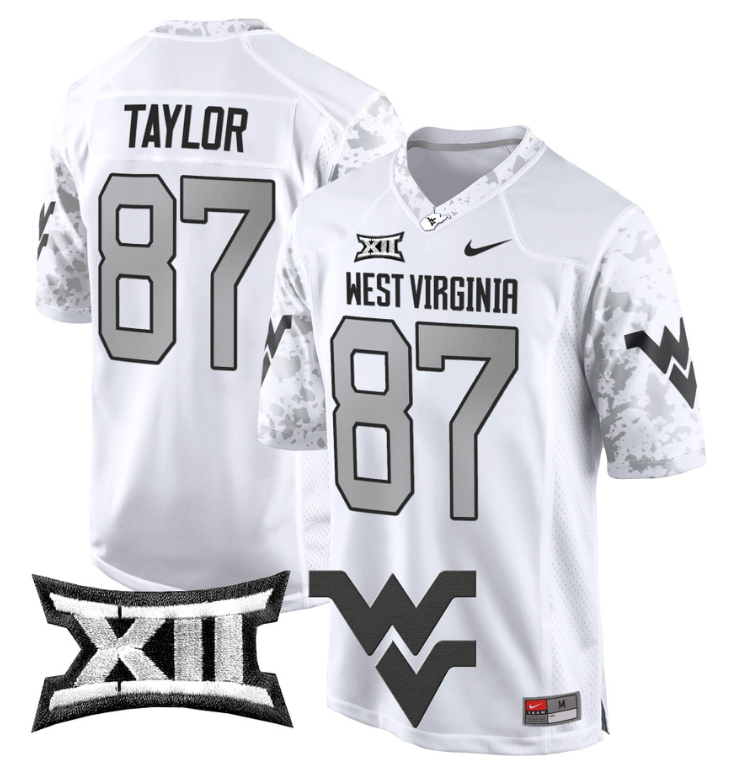 Kole Taylor Jersey #87 West Virginia Mountaineers Game Football Stitched - Image 5