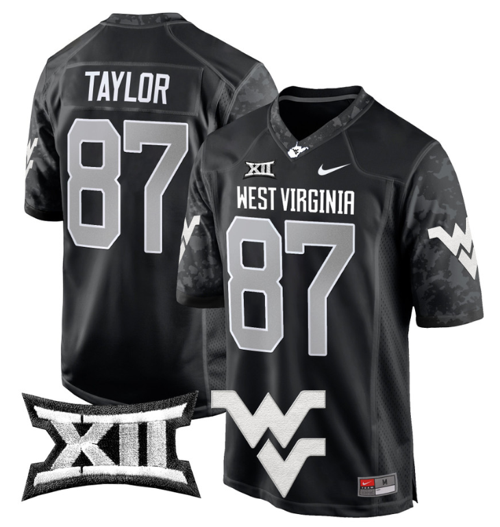 Kole Taylor Jersey #87 West Virginia Mountaineers Game Football Stitched - Image 9