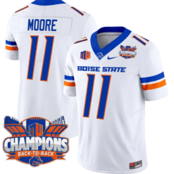 Alternative view of Kellen Moore Jersey #11 Boise State Broncos Back To Back Champions Stitched Football