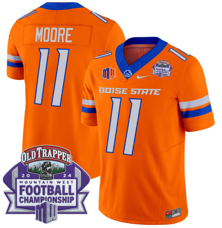 Kellen Moore Jersey #11 Boise State Broncos 2024 Championship Stitched Football - Image 5