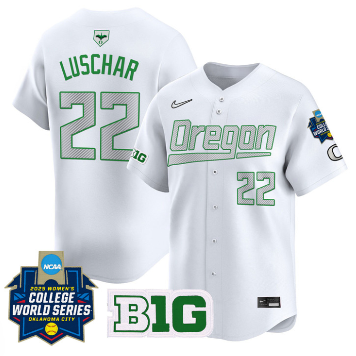 Kai Luschar Jersey #22 Oregon Ducks Softball 2025 World Series Stitched Baseball - Image 3