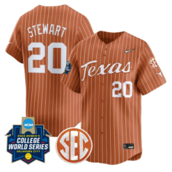 Katie Stewart Jersey #20 Texas Longhorns 2025 World Series Stitched Baseball