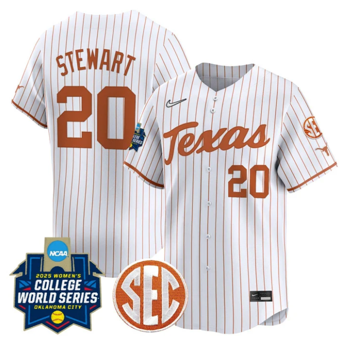 Katie Stewart Jersey #20 Texas Longhorns 2025 World Series Stitched Baseball - Image 3