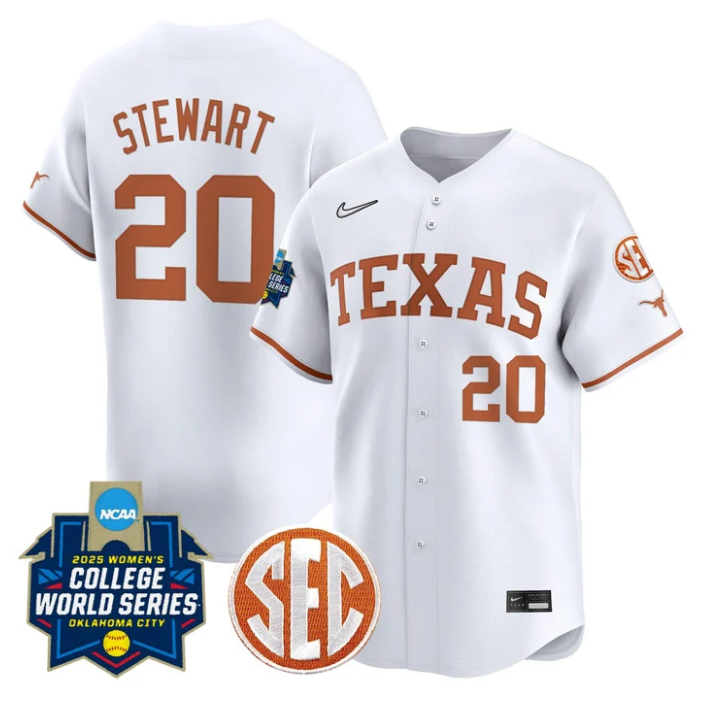 Katie Stewart Jersey #20 Texas Longhorns 2025 World Series Stitched Baseball - Image 2