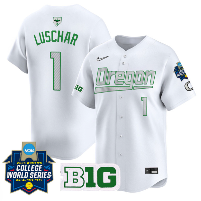 Kedre Luschar Jersey #1 Oregon Ducks Softball 2025 World Series Stitched Baseball - Image 3