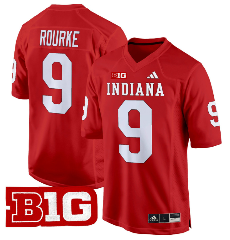 Kurtis Rourke Jersey #9 Indiana Hoosiers 2024 Game V2 Stitched Football - Image 3
