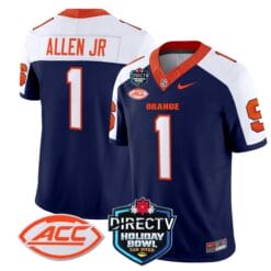 LeQuint Allen Jersey #1 Syracuse Orange 2025 Holiday Bowl Patch Football Stitched