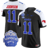 LJ Johnson Jr Jersey #11 SMU Mustangs 2024 ACC Championship Patch V2 Stitched Football