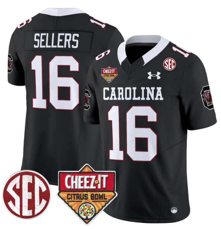 Lanorris Sellers Jersey #16 South Carolina Cheez-It Citrus Bowl Stitched Football - Image 5