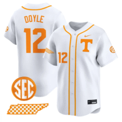 Alternative view of Liam Doyle Jersey #12 Tennessee Vols 2025 Vapor Premier Limited Stitched Baseball