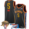Luguentz Dort Jersey # 5 Oklahoma City Thunder 2025 Finals Swingman Stitched 24 - 25 City Basketball
