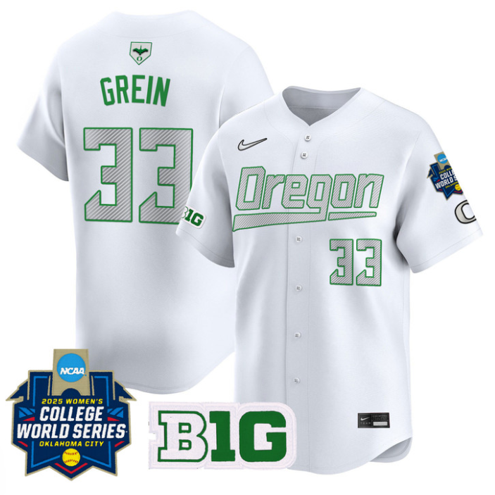 Lyndsey Grein Jersey #33 Oregon Ducks Softball 2025 World Series Stitched Baseball - Image 4