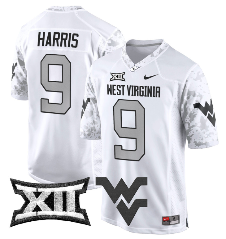 Major Harris Jersey #9 West Virginia Mountaineers Game Football Stitched - Image 5