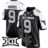 Major Harris Jersey #9 West Virginia Mountaineers Game Football Stitched