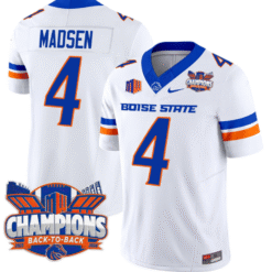 Alternative view of Maddux Madsen Jersey #4 Boise State Broncos Back To Back Champions Stitched Football