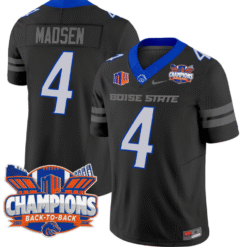 Maddux Madsen Jersey #4 Boise State Broncos Back To Back Champions Stitched Football