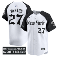 Mark Vientos Jersey #27 New York Mets Gothic Borough Edition Alternate Stitched Baseball