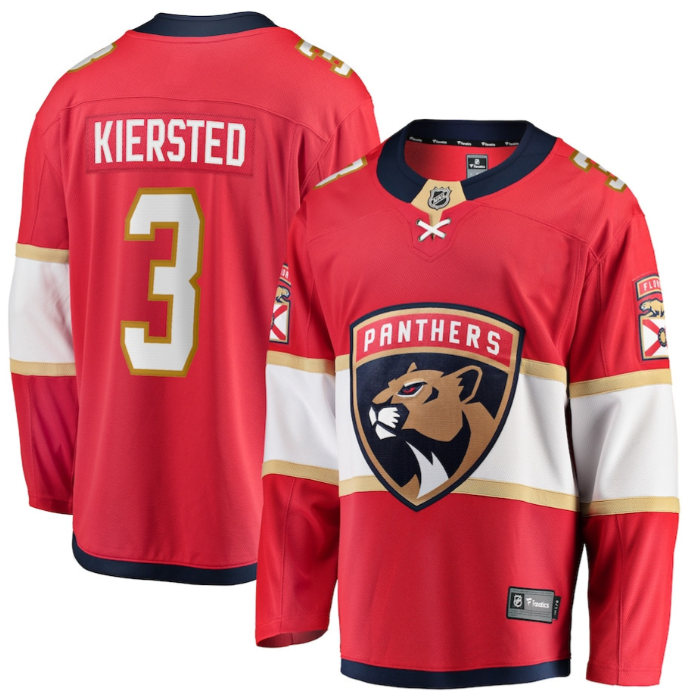 Matt Kiersted Jersey 3 Florida Panthers 2025 Breakaway Player Stitched Hockey