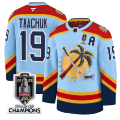 Matthew Tkachuk Jersey #19 Florida Panthers 2025 Stanley Cup Champions Stitched Hockey
