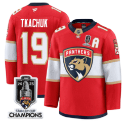 Alternative view of Matthew Tkachuk Jersey #19 Florida Panthers 2025 Stanley Cup Champions Stitched Hockey