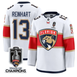 Alternative view of Sam Reinhart Jersey #13 Florida Panthers 2025 Stanley Cup Champions Stitched Hockey
