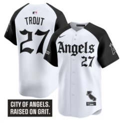Mike Trout Jersey #27 Los Angeles Angels Gothic Halo Edition Alternate Stitched Baseball