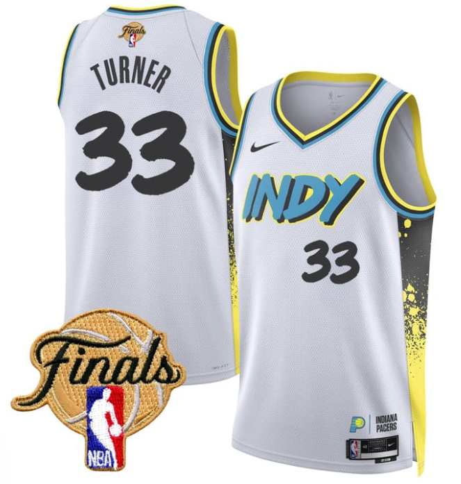 Myles Turner Jersey #33 Indiana Pacers 2025 Finals Swingman 24-25 City Stitched Basketball