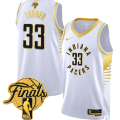 Alternative view of Myles Turner Jersey #33 Indiana Pacers 2025 Finals Swingman 24-25 City Stitched Basketball