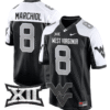 Nicco Marchiol Jersey #8 West Virginia Mountaineers Game Football Stitched