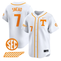 Alternative view of Nate Snead Jersey #7 Tennessee Vols 2025 Premier Limited Stitched Baseball