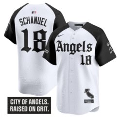Nolan Schanuel Jersey #18 Los Angeles Angels Gothic Halo Edition Alternate Stitched Baseball