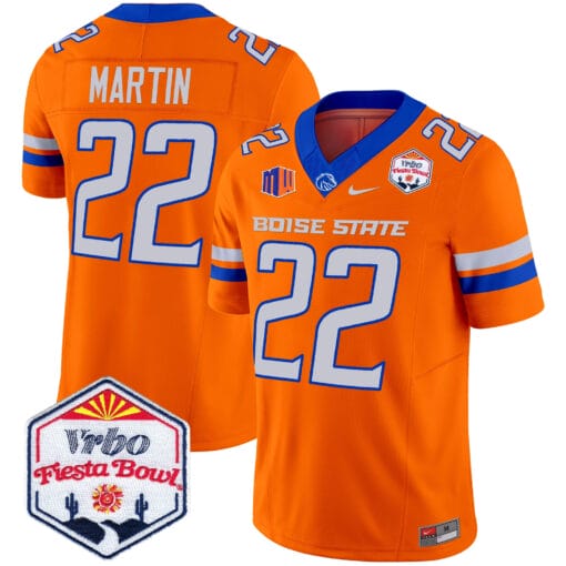 Doug Martin Jersey #22 Boise State Broncos 2025 Fiesta Bowl Patch Stitched Football - Image 5