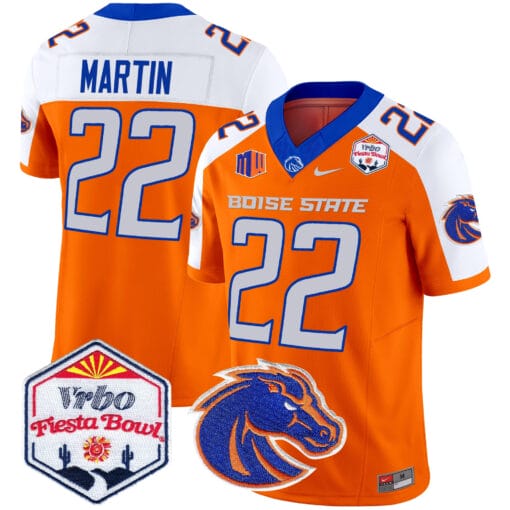 Doug Martin Jersey #22 Boise State Broncos 2025 Fiesta Bowl Patch Stitched Football - Image 6