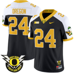 Oregon Jersey #24 Oregon Duck Forever Gang Green Stitched Football