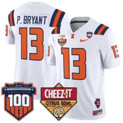Alternative view of Pat Bryant Jersey #13 Illinois Fighting 2025 Cheez-It Citrus Bowl Stitched Football