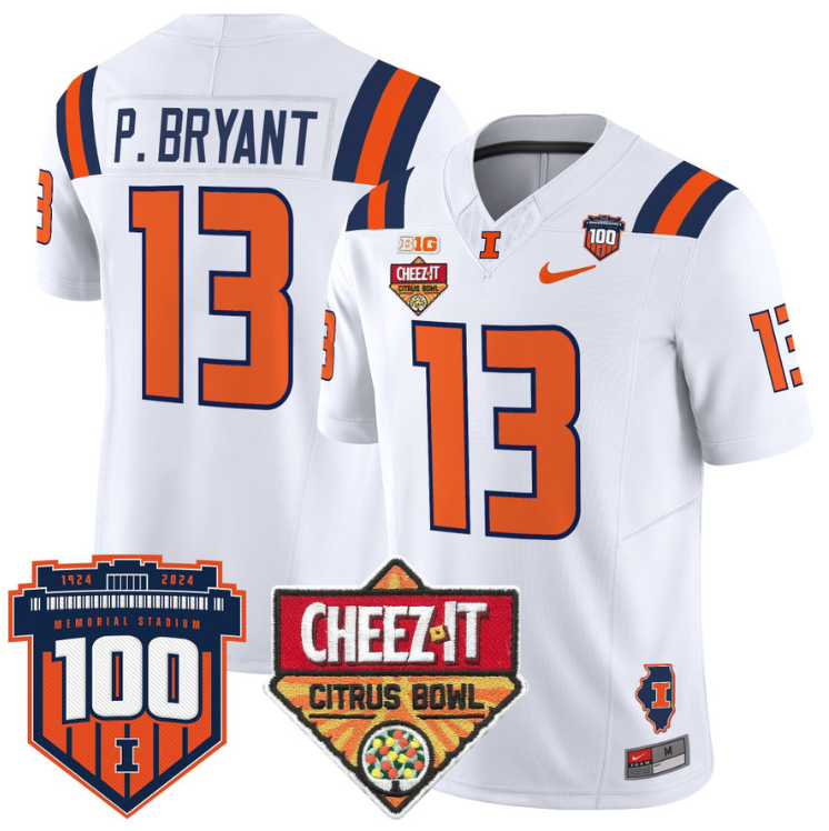 Pat Bryant Jersey #13 Illinois Fighting 2025 Cheez-It Citrus Bowl Stitched Football - Image 2