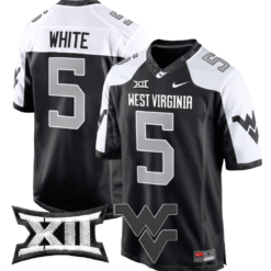 Pat White Jersey #5 West Virginia Mountaineers Game Football Stitched