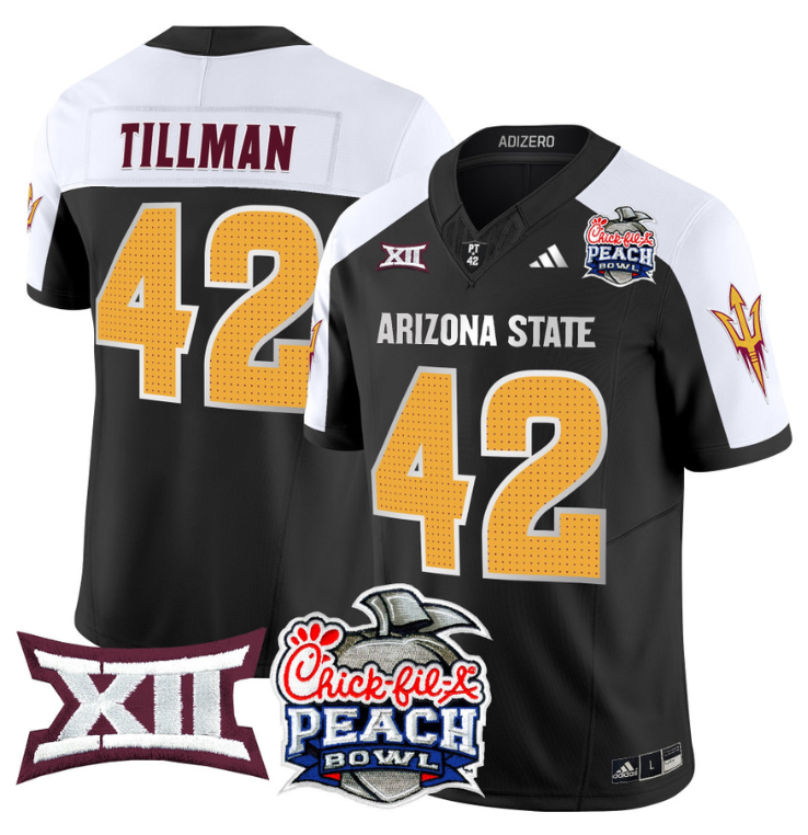 Pat Tillman Jersey #42 Arizona State Sun Devils 2025 Peach Bowl Stitched Football