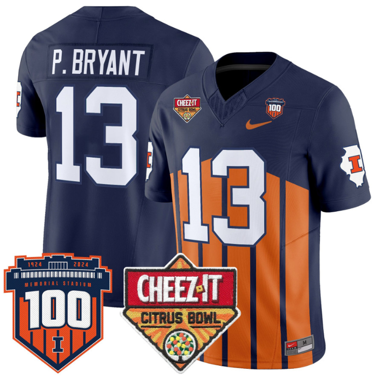 Pat Bryant Jersey #13 Illinois Fighting 2025 Cheez-It Citrus Bowl Stitched Football - Image 3