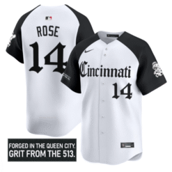 Pete Rose Jersey #14 Cincinnati Reds Gothic Queen City Edition Stitched Baseball
