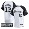 Rhys Hoskins Jersey #12 Milwaukee Brewers Gothic 414 Shadows Edition Alternate Stitched Baseball