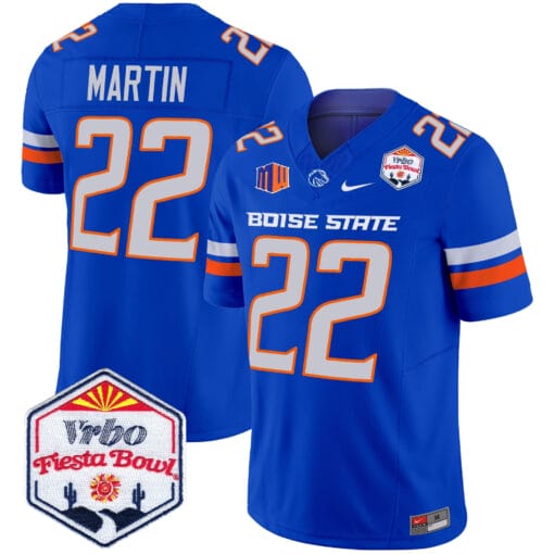 Doug Martin Jersey #22 Boise State Broncos 2025 Fiesta Bowl Patch Stitched Football - Image 3