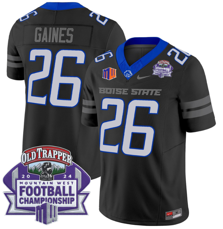 Sire Gaines Jersey #26 Boise State Broncos 2024 Championship Stitched Football
