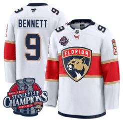 Alternative view of Sam Bennett Jersey #9 Florida Panthers 2025 Stanley Cup Back To Back Stitched Hockey