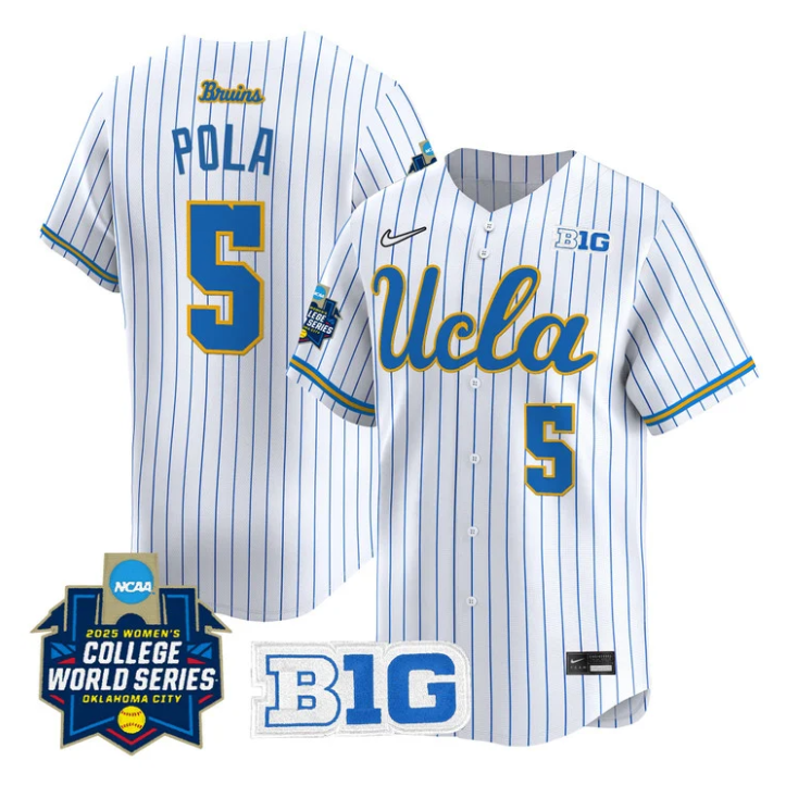 Savannah Pola Jersey #5 UCLA Bruins Softball 2025 World Series Stitched Baseball - Image 2